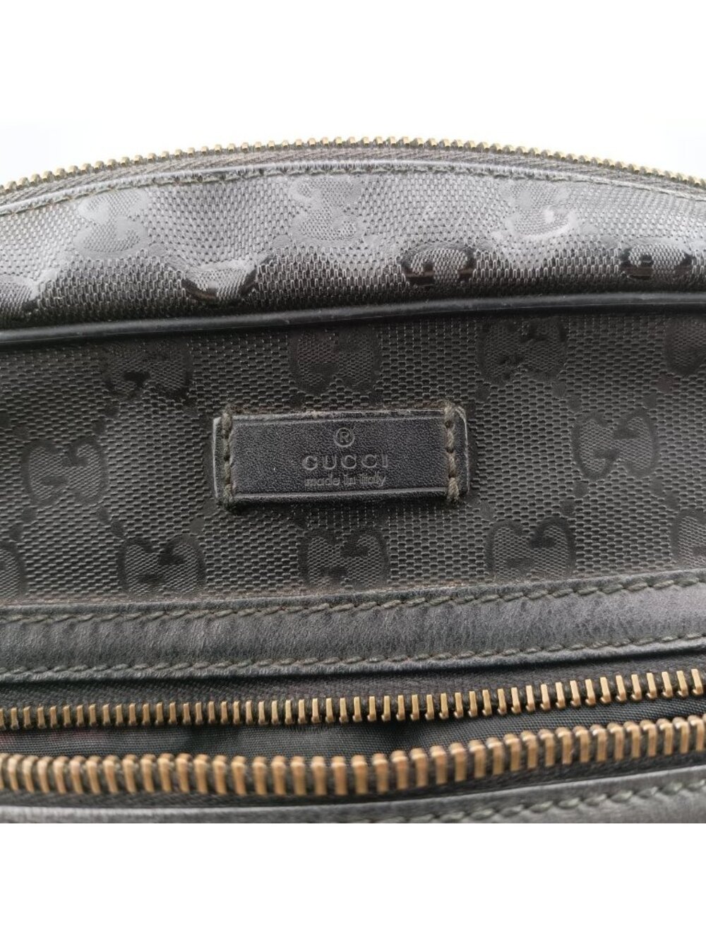 ★SOLD★ Gucci GG Supreme Messenger Black Canvas Tote - Picture 14 of 15